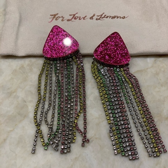 For Love and Lemons Azalea Crystal Earrings - Picture 5 of 7